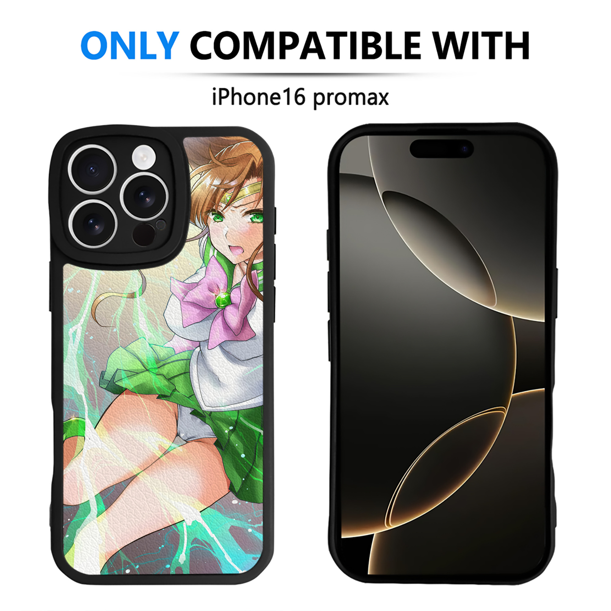 （画像用） 美少女戦士セーラームーン Sailor Moon 【iPhone 16シリーズ対応】シリコンスマホケース（レザー調） 材質：シリコン